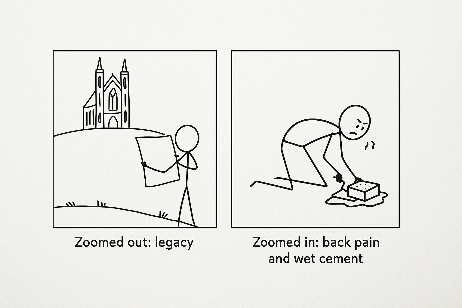 You Think You’re Building a Cathedral, But You’re Just Laying Bricks