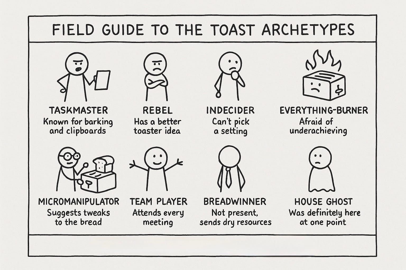 The Toast Archetypes (And Why Your Project Fell Apart at the Bread Stage)