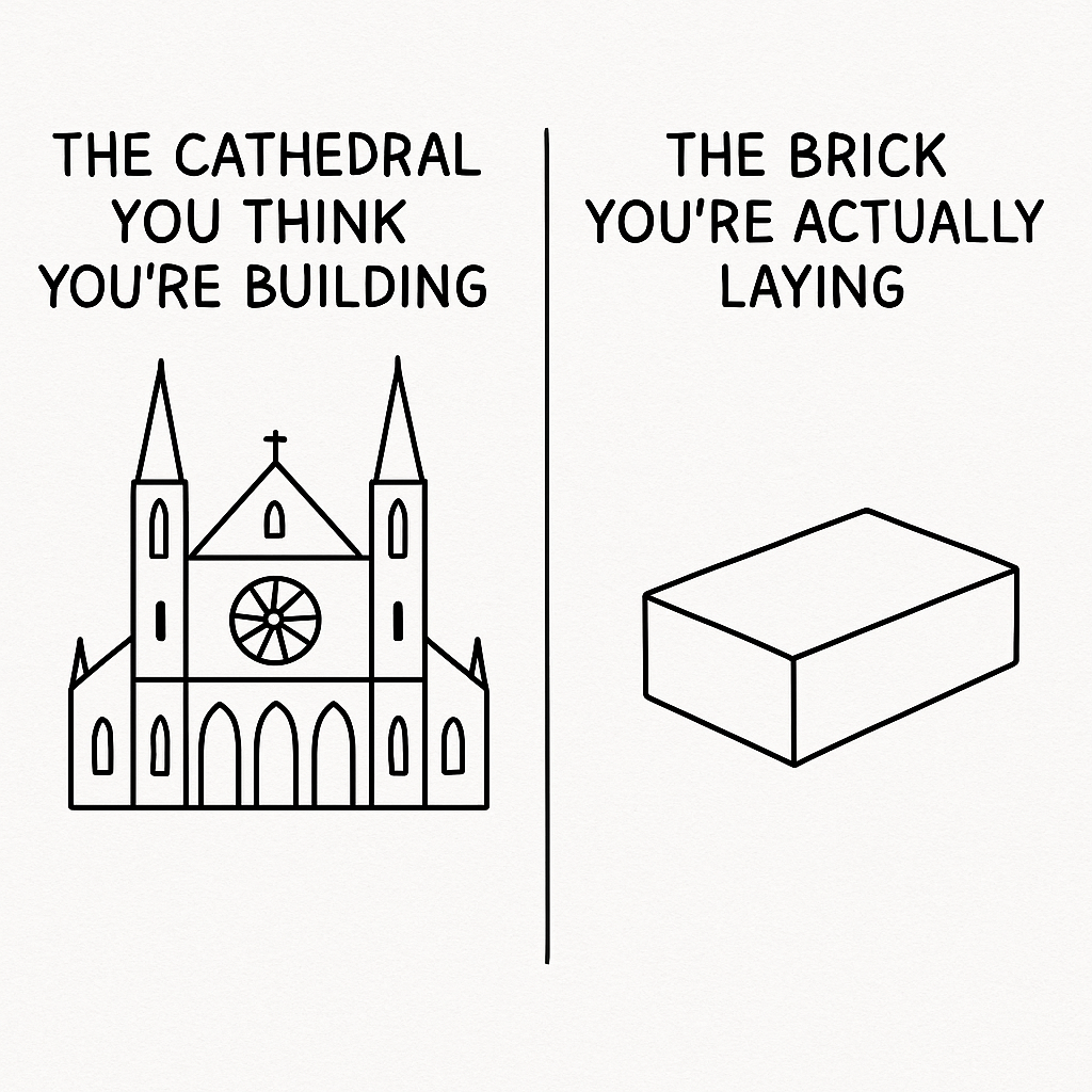 You Think You’re Building a Cathedral, But You’re Just Laying Bricks