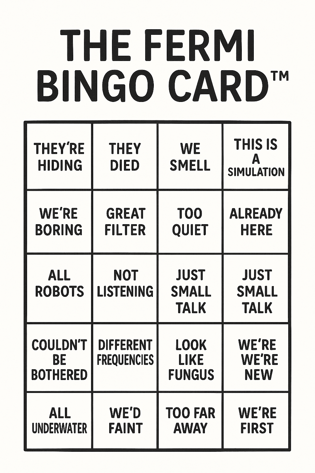 The Universe Is Trying to Ghost Us