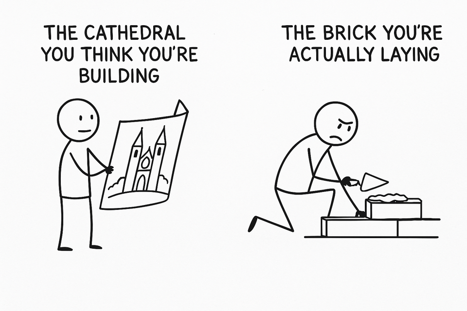 You Think You’re Building a Cathedral, But You’re Just Laying Bricks